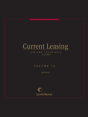 cover image of Current Leasing Law and Techniques: Forms